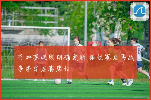 附加赛规则明确更新 排位赛后再战争夺季后赛席位